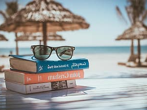 Books on a Beach