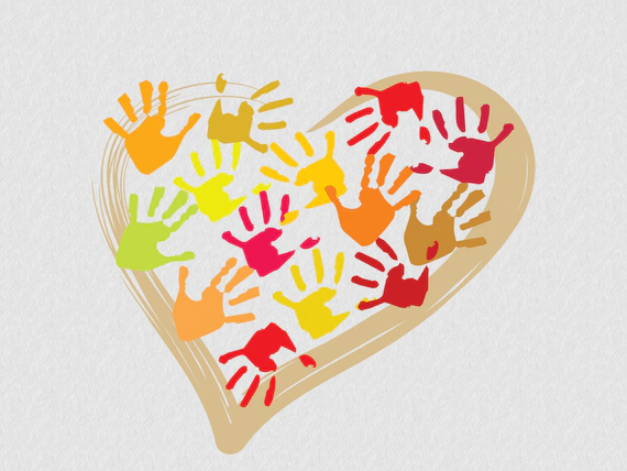 hands in a heart